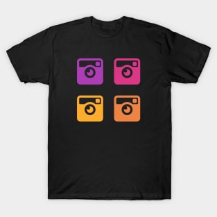 Insta Sunset Cameras T-Shirt